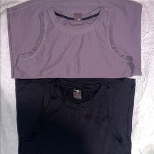 CALIA Purple and Black Sleeveless Tops set